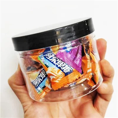 250 ml svarta godisbehållare